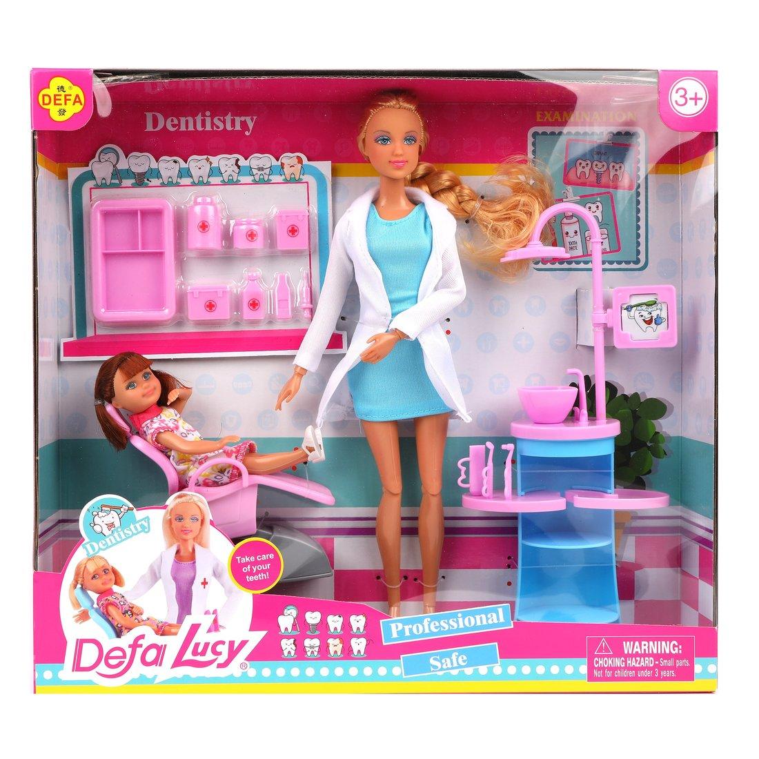 Игровой набор Defa Lucy Доктор, аксесс. 10 предм., в ассорт., кор.
