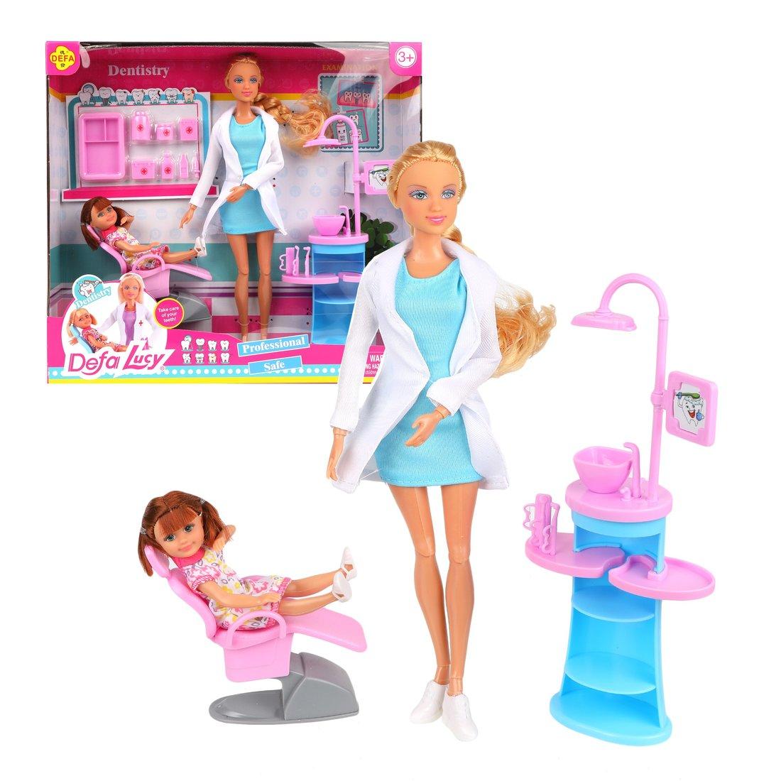 Игровой набор Defa Lucy Доктор, аксесс. 10 предм., в ассорт., кор.