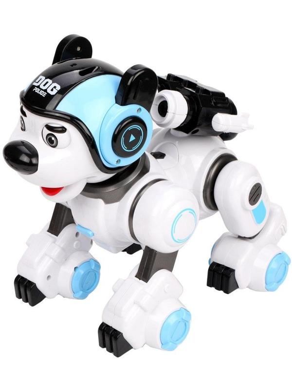Робот Пёс-полицейский, ИК упр., эл., свет, звук, USB шнур, эл.пит.ААA*2шт.не
вх.в комплект