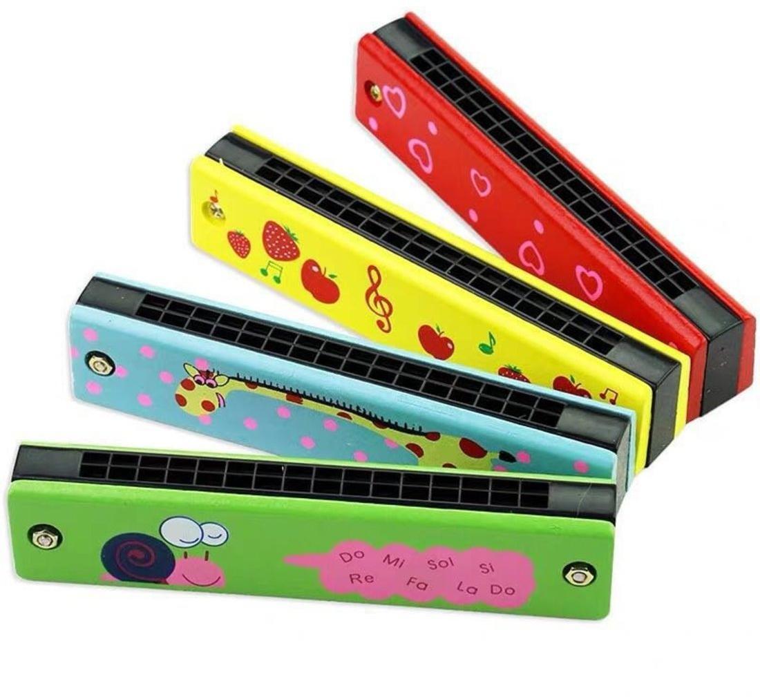 Музыкальный инструмент: Губная гармошка дер., 13 см, в ассорт., пакет