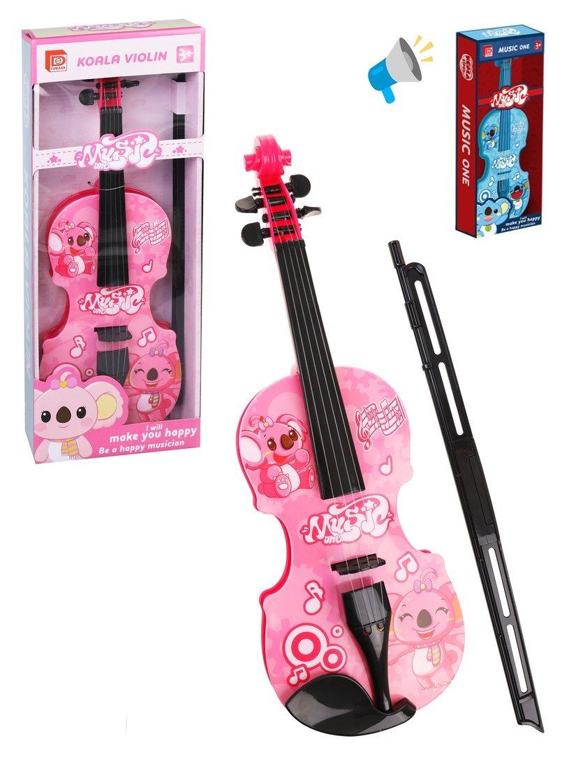 Скрипка эл., звук, в ассорт., эл.пит.2*AA не вх.в комплект, кор.