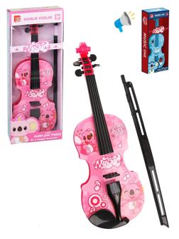 Скрипка эл., звук, в ассорт., эл.пит.2*AA не вх.в комплект, кор.