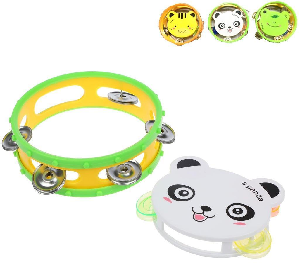 Бубен Зверята, 16 cм, в ассорт., пакет