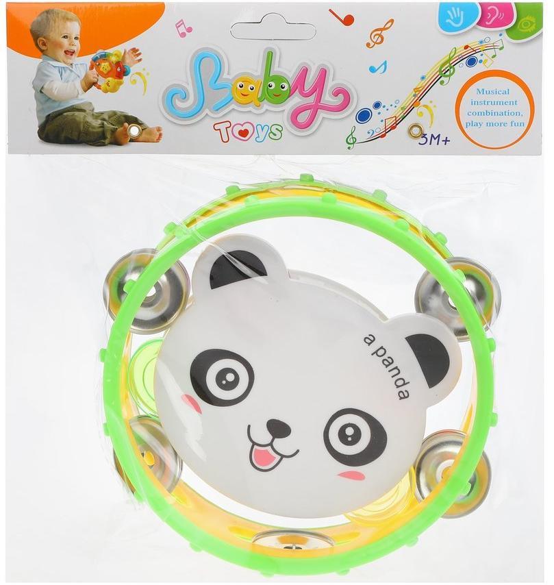 Бубен Зверята, 16 cм, в ассорт., пакет