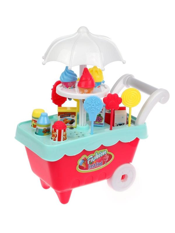 Кассовый аппарат с аксесс., в компл.касса, тележка, 29 аксесс., свет, звук,
бат.AA*4 шт. в компл.не вх., кор.