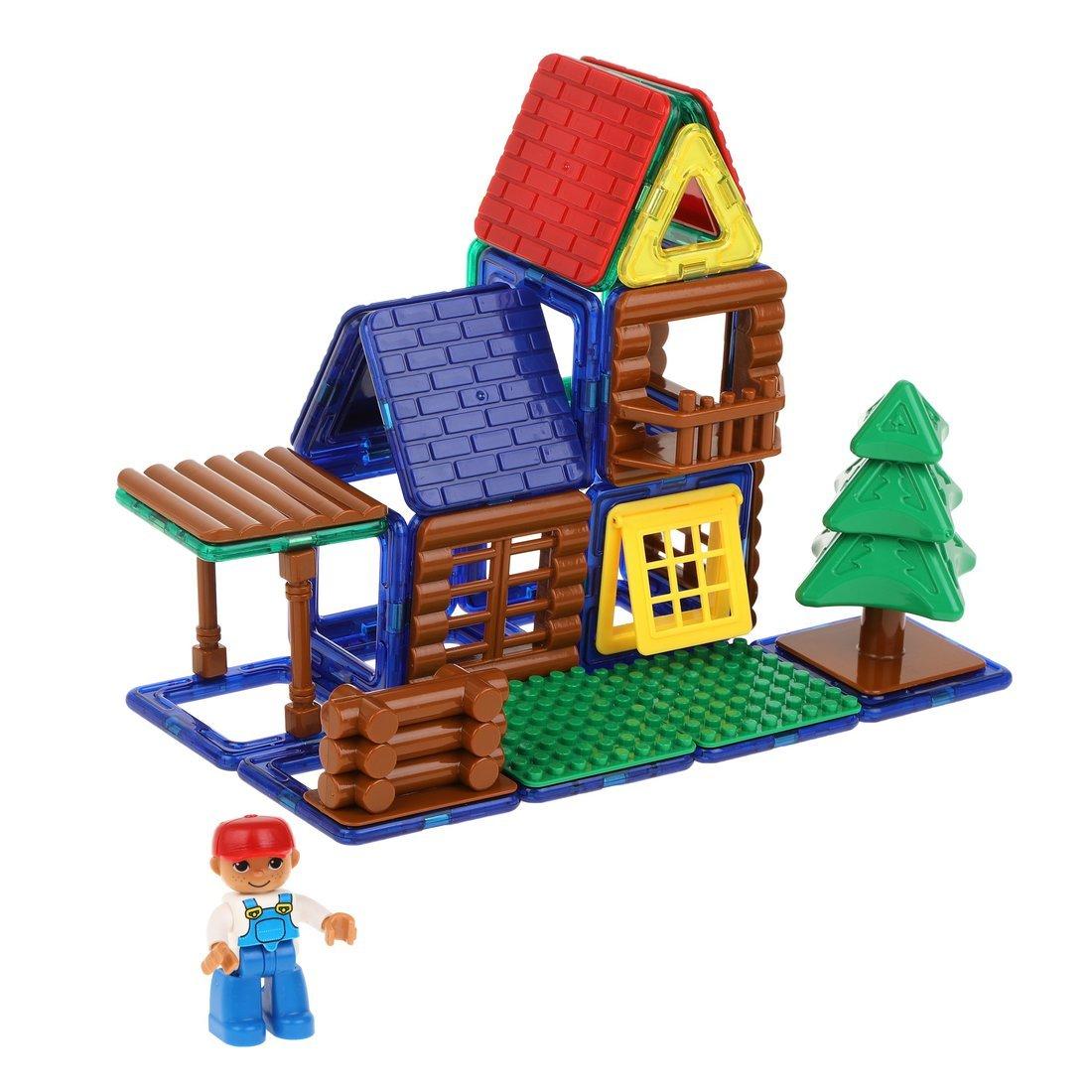 Магнитный конструктор Домик в лесу, 53 детали, для мальчиков