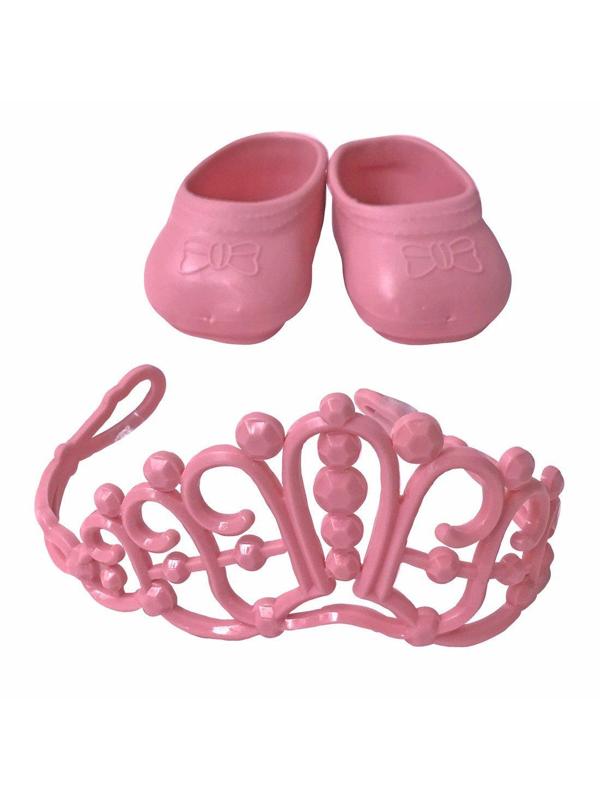 Набор принадлежностей для куклы 43см туфли и корона., в ассорт