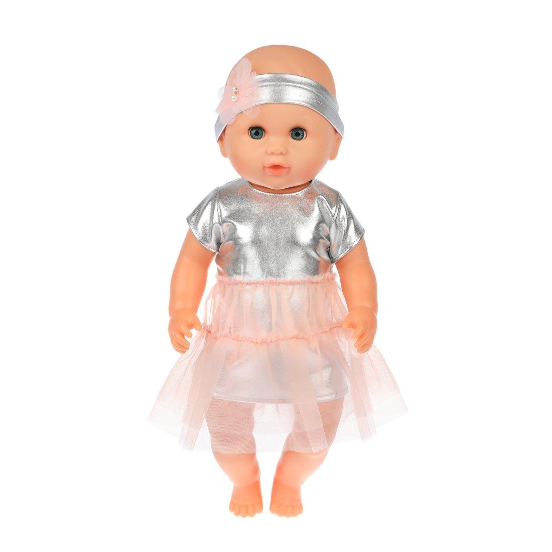 Одежда для кукол 38-43см, платье с повязкой Модница