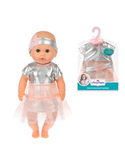 Одежда для кукол 38-43см, платье с повязкой Модница