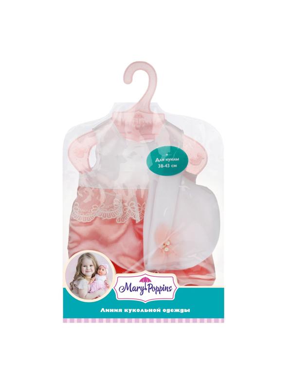 Одежда для кукол 38-43см, комбинезон с шапочкой Кружева