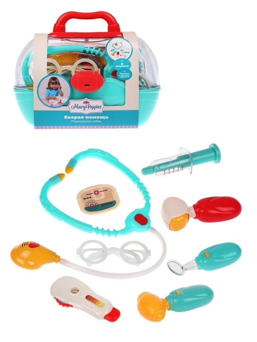 Медицинский набор  Скорая помощь в чемоданчике 8пр.