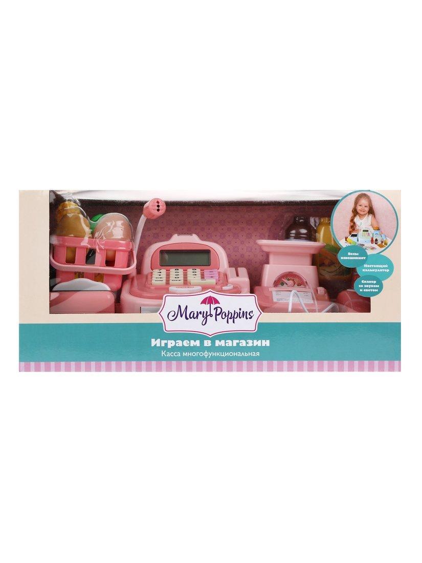 Касса эл. Играем в магазин, розовая