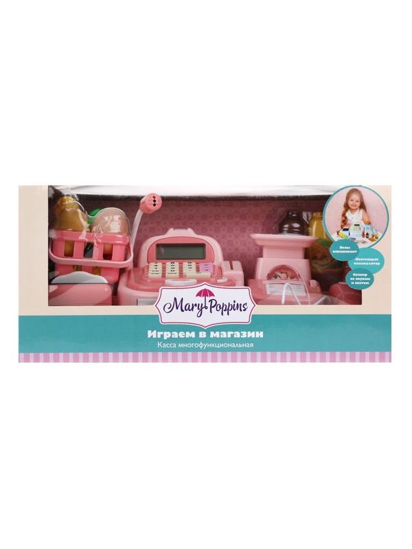 Касса эл. Играем в магазин, розовая
