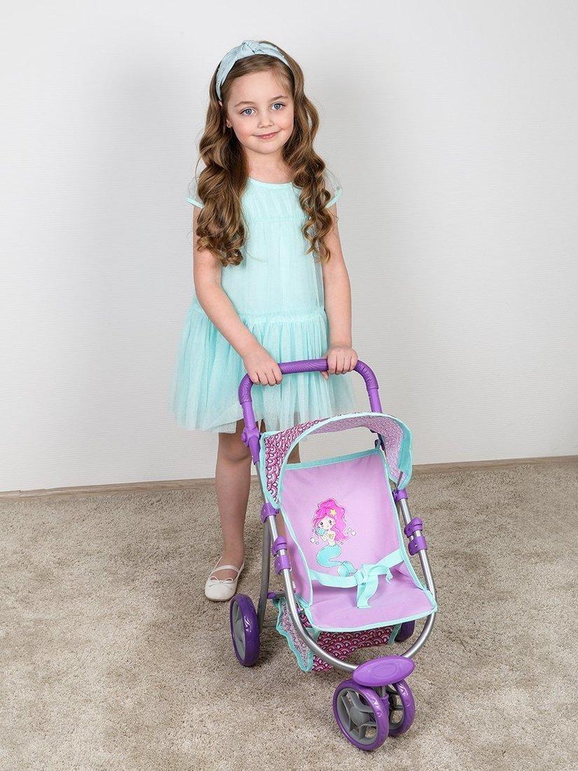 Коляска прогулочная трехколесная Русалка 52,5*36,5*58,5 см