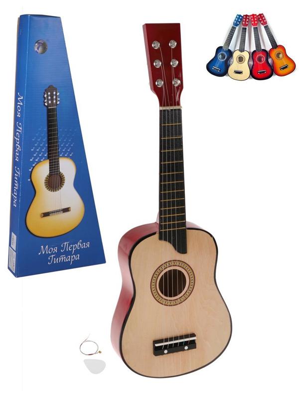 Гитара 25 дюймов, в ассорт., коробка (русск.упак.)