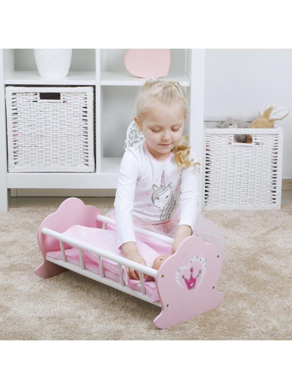 Кроватка-люлька деревянная Корона 51*30*25см