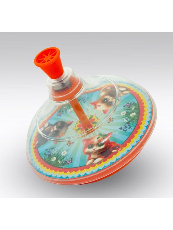 Юла прозрачная Котята в ассорт.