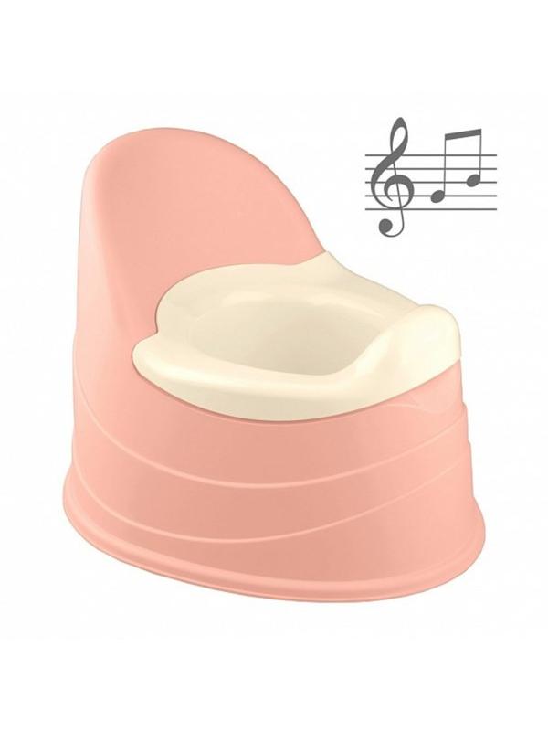 Горшок детский музыкальный светло-розовый
