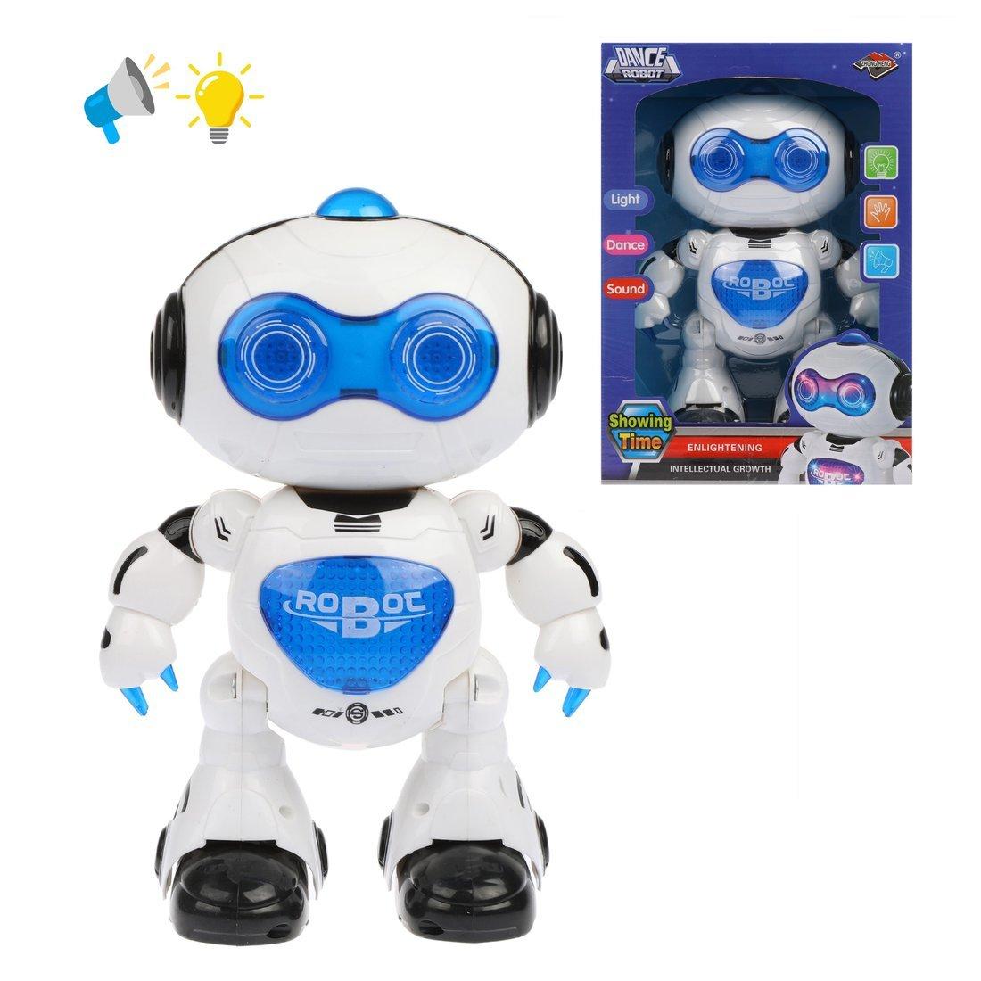 Робот эл., свет, звук, эл.пит.АА*3шт.не вх.в комплект, коробка