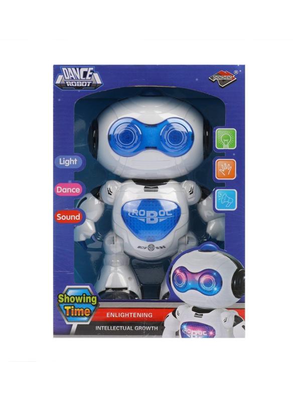 Робот эл., свет, звук, эл.пит.АА*3шт.не вх.в комплект, коробка