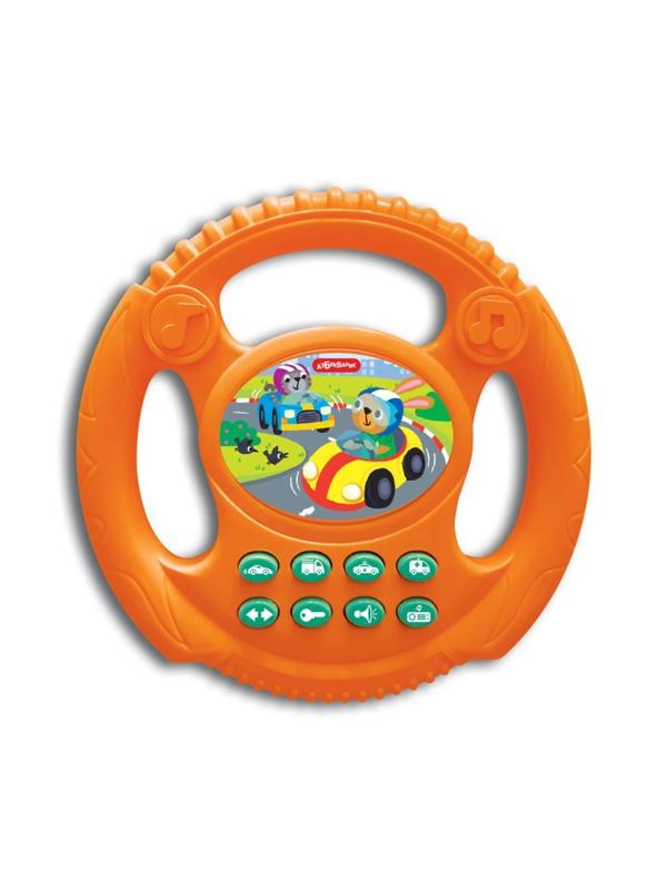 Руль музык. Веселые гонки Оранжевый