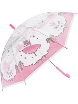 Зонт детский прозрачный Принцесса, 48см,