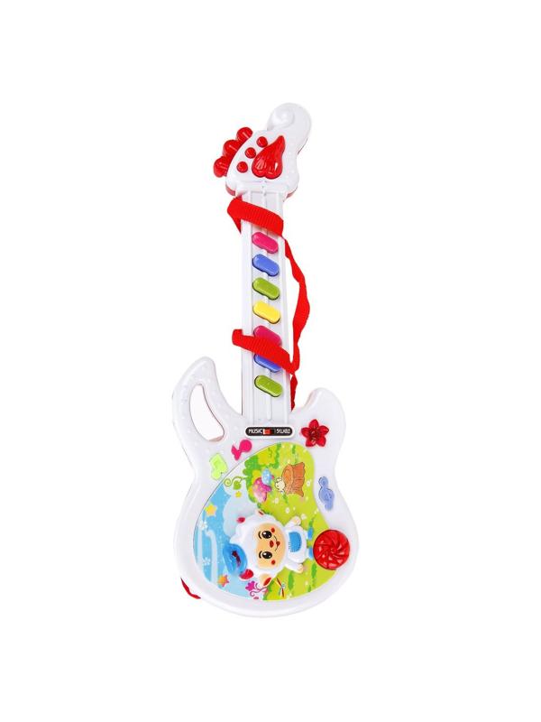 Гитара эл. веселая овечка в ассорт., эл.пит. AA*2шт. в комплект не входят, в
ассорт.