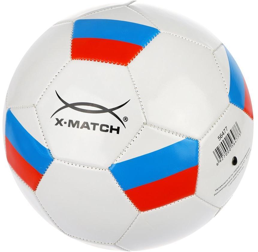 Мяч футбольный X-Match, 1 слой PVC 1,6 мм., ФлагРоссия