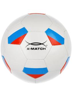 Мяч футбольный X-Match, 1 слой PVC 1,6 мм., ФлагРоссия