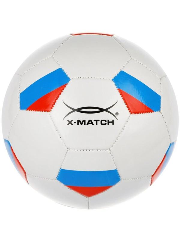 Мяч футбольный X-Match, 1 слой PVC 1,6 мм., ФлагРоссия