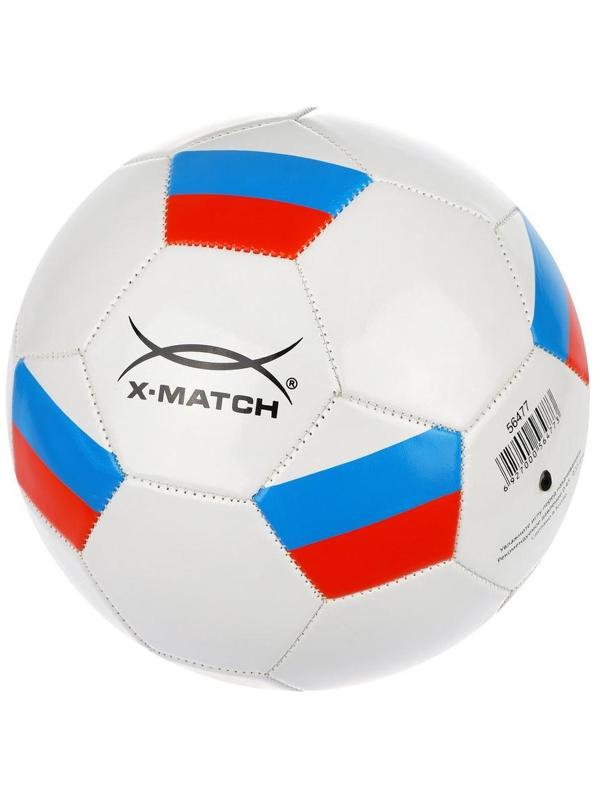 Мяч футбольный X-Match, 1 слой PVC 1,6 мм., ФлагРоссия