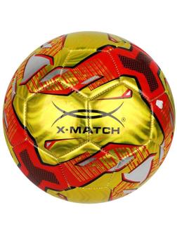 Мяч футбольный X-Match, 1 слой PVC, металлик