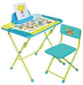 Набор мебели Пушистая азбука (стол+стул винил + пенал)