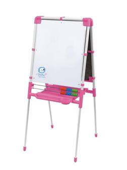 Мольберт двусторонний - Доска знаний №1, (розовый)