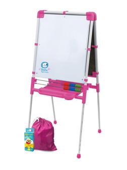 Мольберт двусторонний - Доска знаний №2 (розовый)