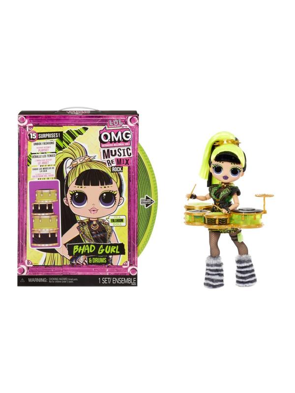 Кукла L.O.L. Surprise OMG Remix Rock- Bhad Gurl and Drums