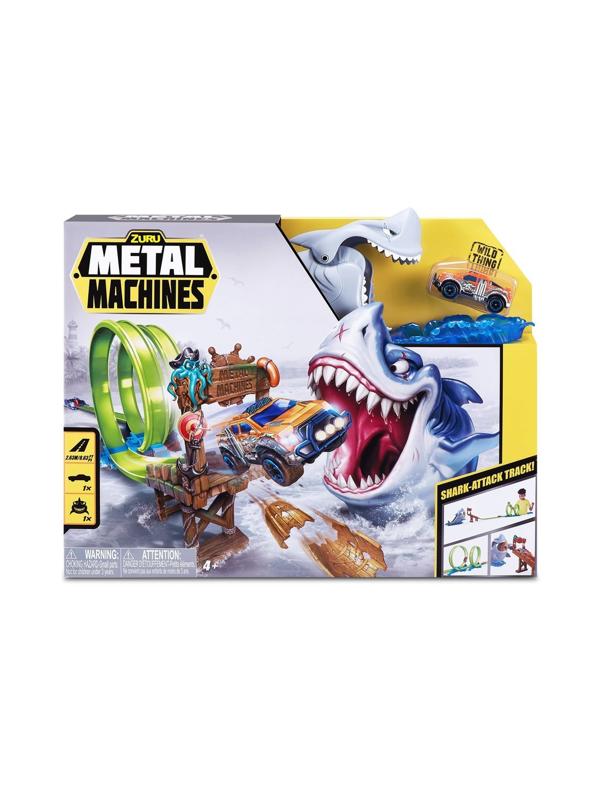 Игровой набор Zuru Metal Machines с машинкой, трек Акула