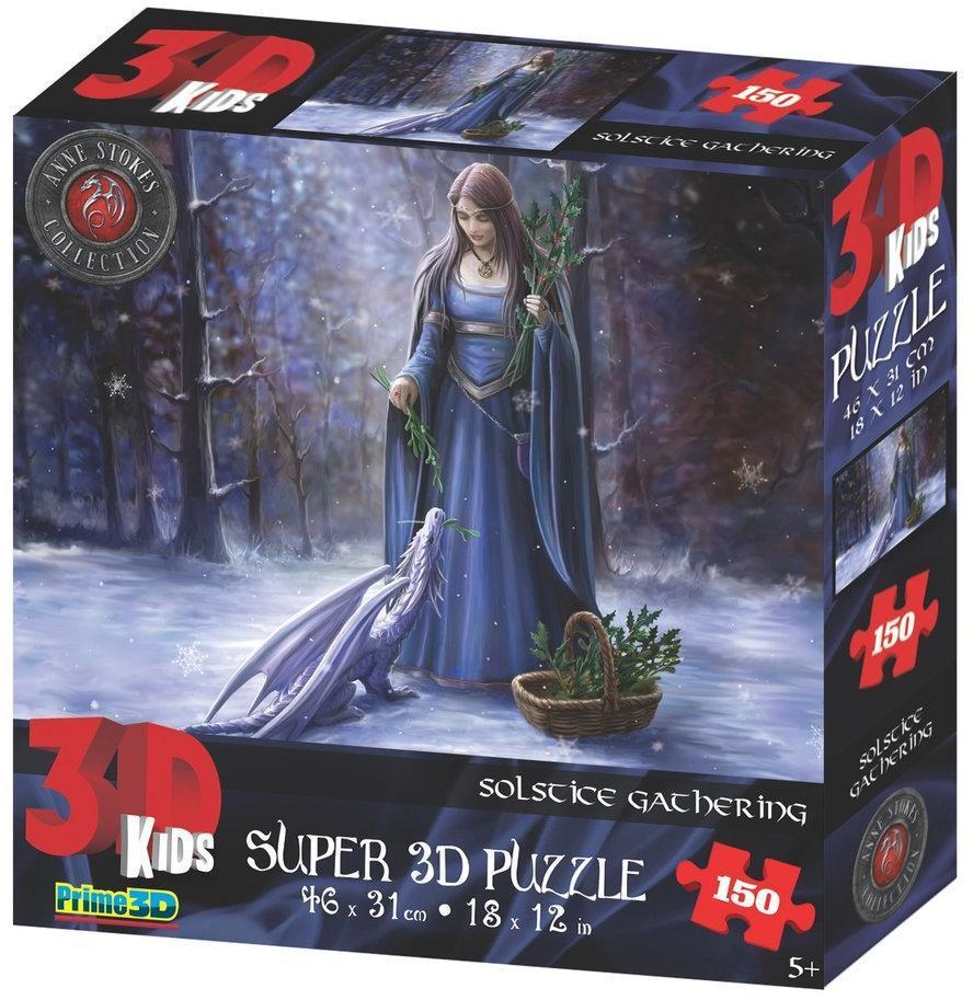Пазл Super 3D Зимнее утро, 150 детал.