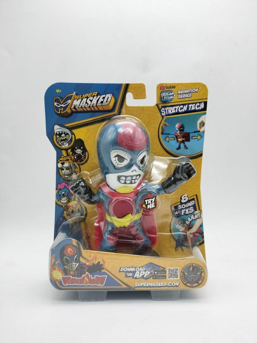 Фигурка-тянучка SUPERMASKED, супергерой PEPPERMAN, со звуком