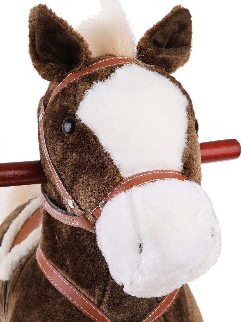 Лошадка-качалка 78 см, мелодия, звук галоп., открывает рот, машет хвостом,
эл.пит.AA*3шт. не вх.в комплект