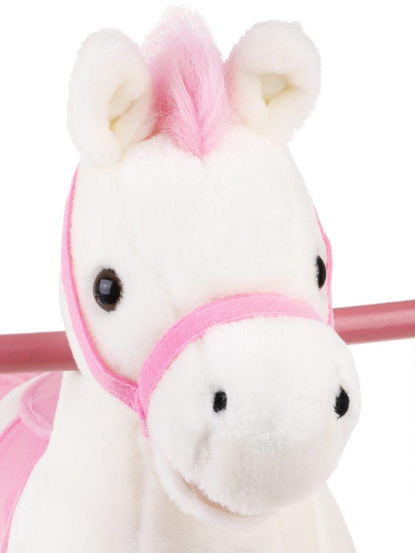 Лошадка-качалка 74 см, мелодия, звук галоп., открывает рот, машет хвостом,
эл.пит.AA*3шт. не вх.в комплект