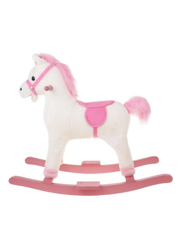 Лошадка-качалка 74 см, мелодия, звук галоп., открывает рот, машет хвостом,
эл.пит.AA*3шт. не вх.в комплект