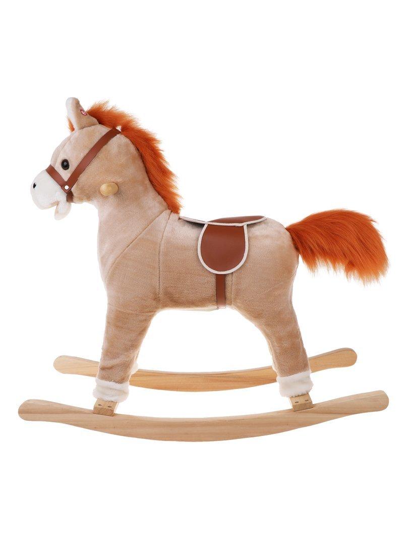 Лошадка-качалка 74 см, мелодия, звук галоп., открывает рот, машет хвостом,
эл.пит.AA*3шт. не вх.в комплект