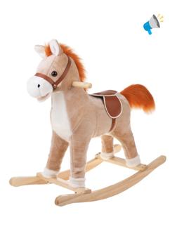 Лошадка-качалка 74 см, мелодия, звук галоп., открывает рот, машет хвостом,
эл.пит.AA*3шт. не вх.в комплект