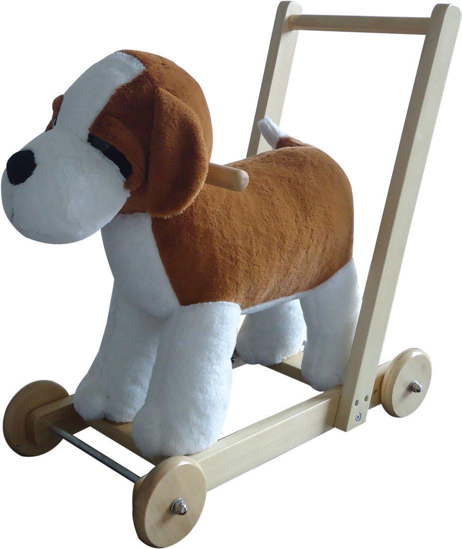 Ходунки-каталка Собачка, 53 см, плюш, звук, эл.пит.LR44*3шт.вх.в комплект
