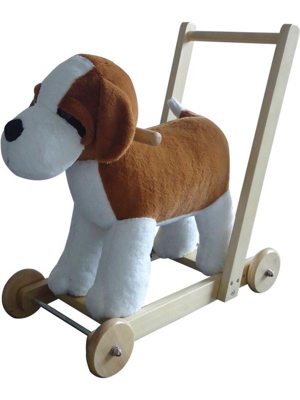 Ходунки-каталка Собачка, 53 см, плюш, звук, эл.пит.LR44*3шт.вх.в комплект