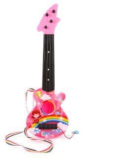 Гитара пластм.46 см, 4 струны, в ассорт, пакет