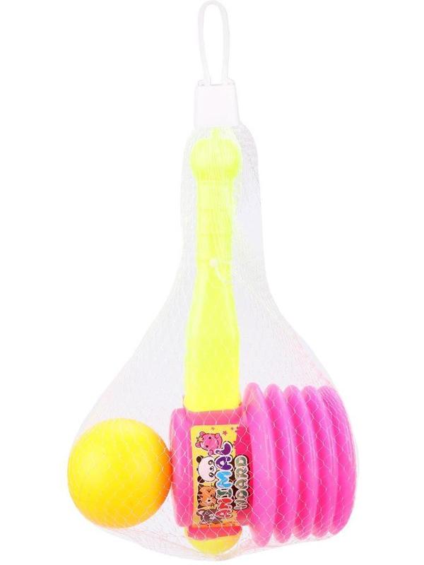 Молоточек-пищалка Колобок, в ассорт., сетка