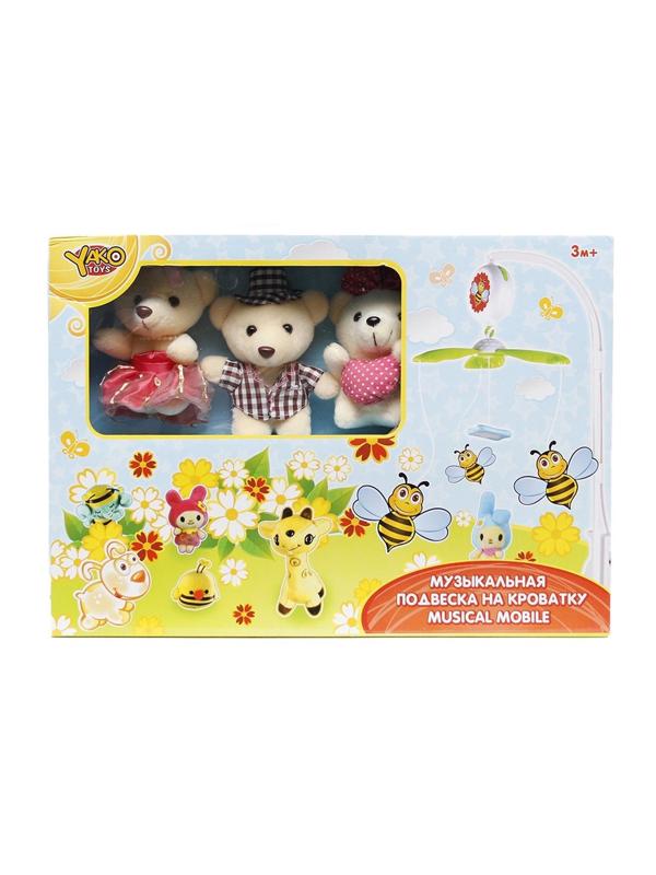 Мобиль на кроватку Зверята, э/ф, звук, бат.2*AA в компл.не вх., кор.