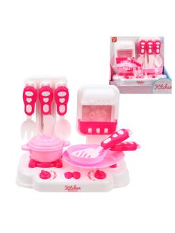 Игровой набор Плита с посудой, комплектность 11 предм., в ассорт., кор.